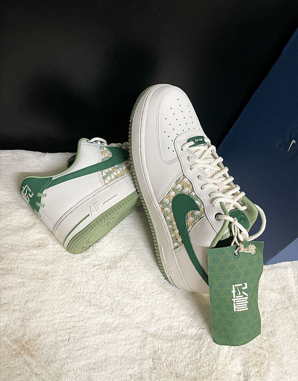 Nike Air Force 1 Low Nai-ke “White Green” FN0369-100