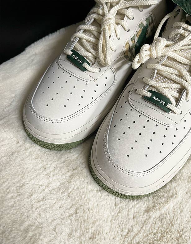 Nike Air Force 1 Low Nai-ke “White Green” FN0369-100