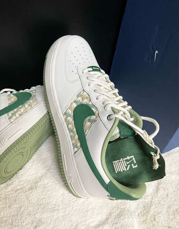 Nike Air Force 1 Low Nai-ke “White Green” FN0369-100