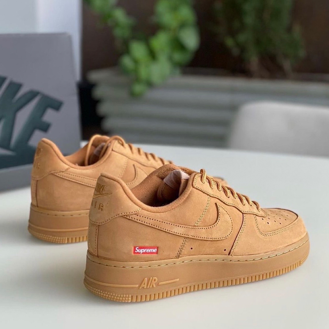 Nike Air Force 1 Low SP x Supreme Wheat DN1555-200 FLAX/FLAX-GUM Size 8.5,  in 2023