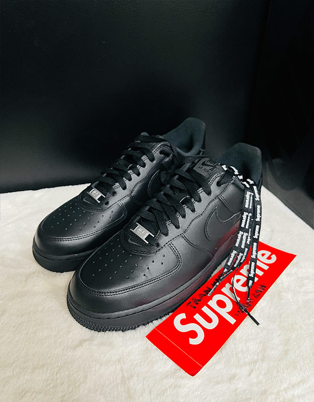 Supreme x Nike Air Force 1 Low “Black” CU9225-001