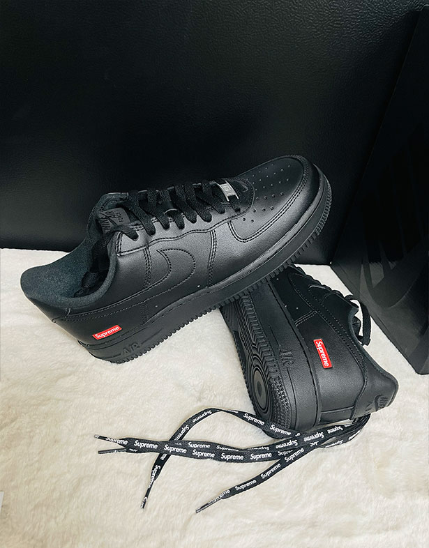 Supreme x Nike Air Force 1 Low “Black” CU9225-001