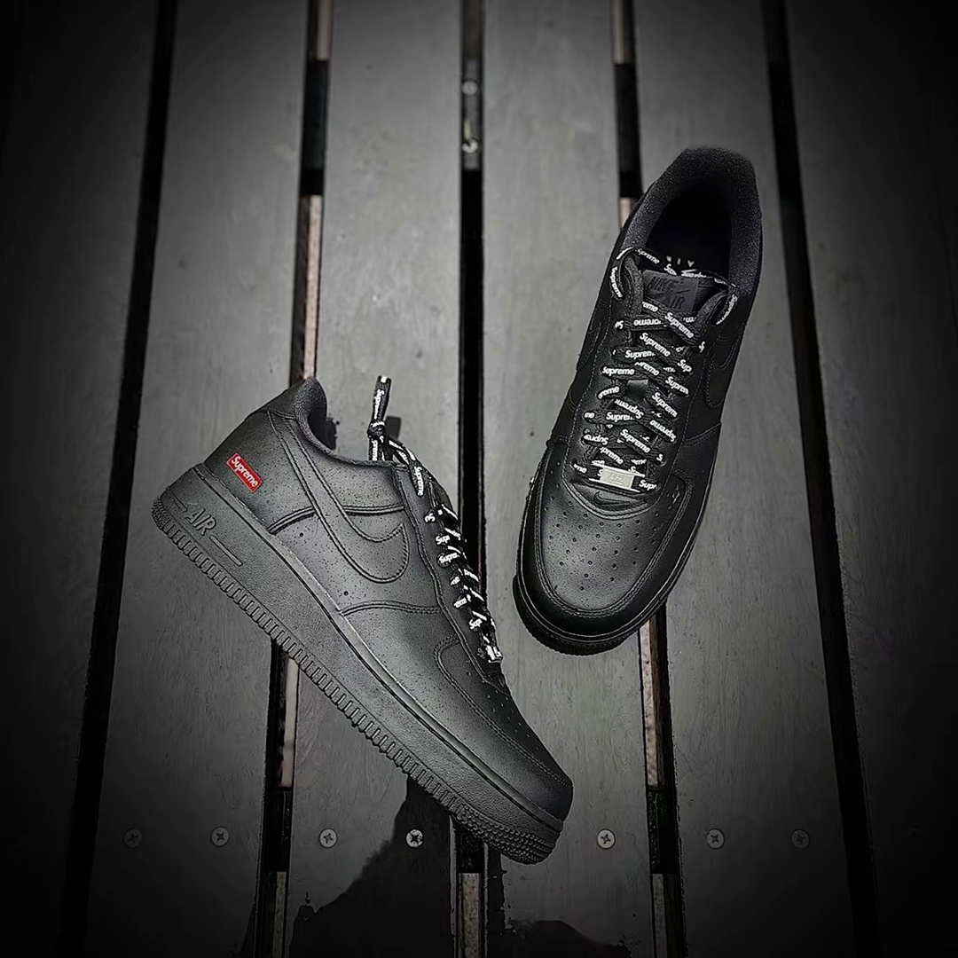 Nike Supreme x Air Force 1 Low 'Box Logo - Black' CU9225-001