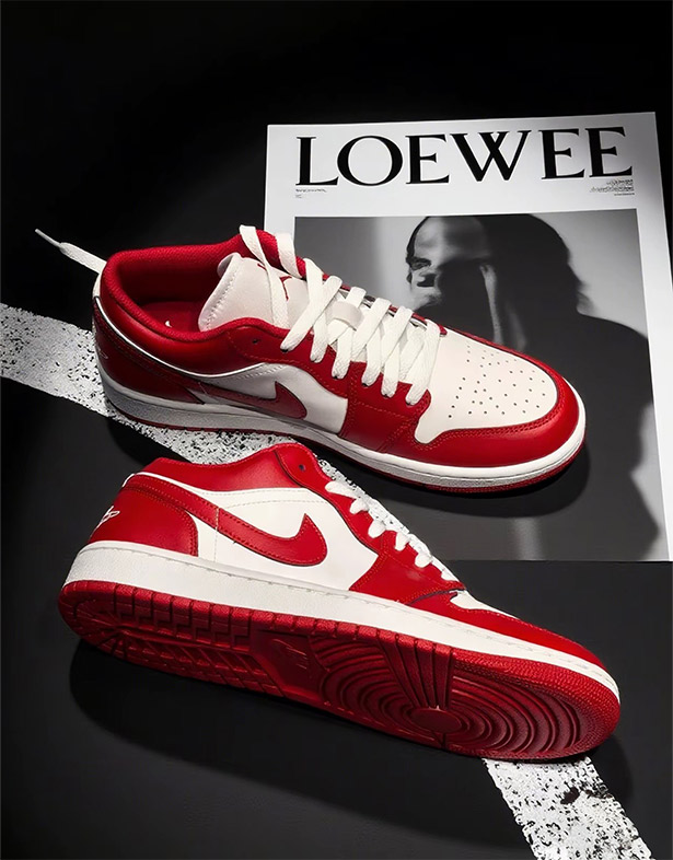 Nike Air Jordan 1 Low “Red White” 553558-166