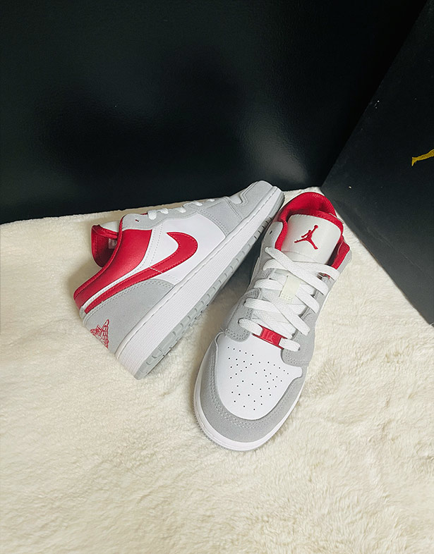 Nike Air Jordan 1 Low SE GS “Grey Red” DM0589-016