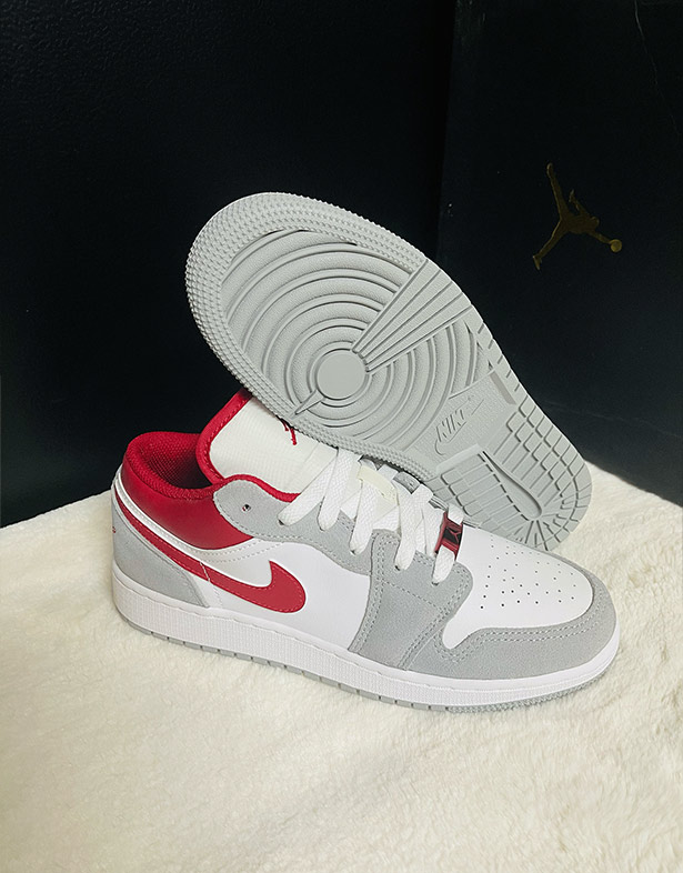 Nike Air Jordan 1 Low SE GS “Grey Red” DM0589-016