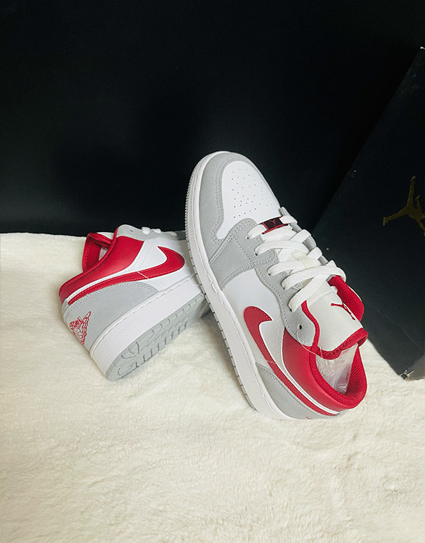 Nike Air Jordan 1 Low SE GS “Grey Red” DM0589-016