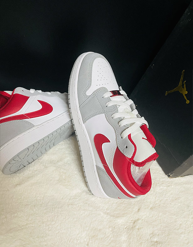 Nike Air Jordan 1 Low SE GS “Grey Red” DM0589-016