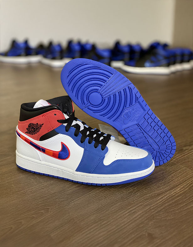 Nike Air Jordan 1 Mid “Multicolored Swoosh” 852542-146
