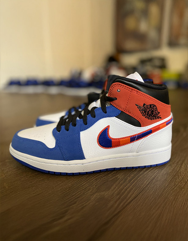 Nike Air Jordan 1 Mid “Multicolored Swoosh” 852542-146