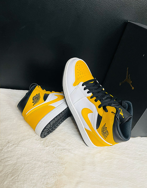 Nike Air Jordan 1 Mid “University Gold” 554724-170