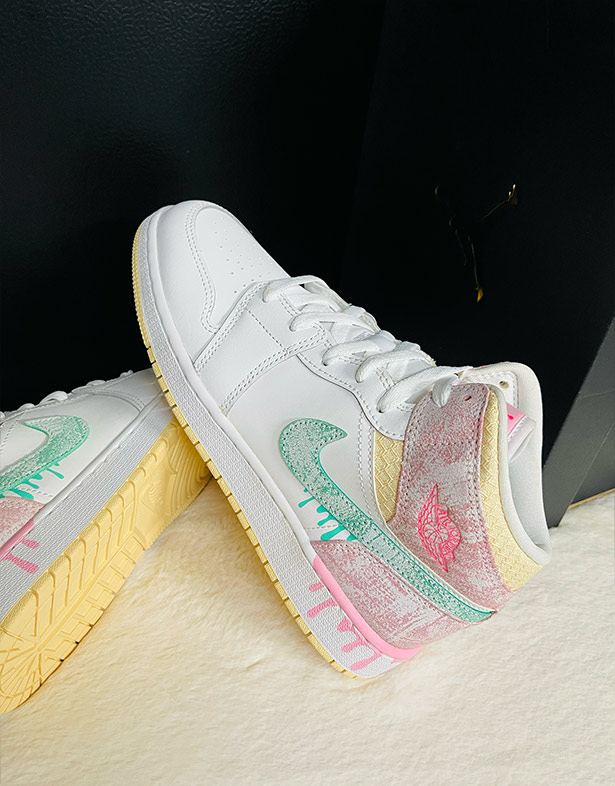 Nike Air Jordan 1 Mid SE Gs “Ice Cream” DD1666-100
