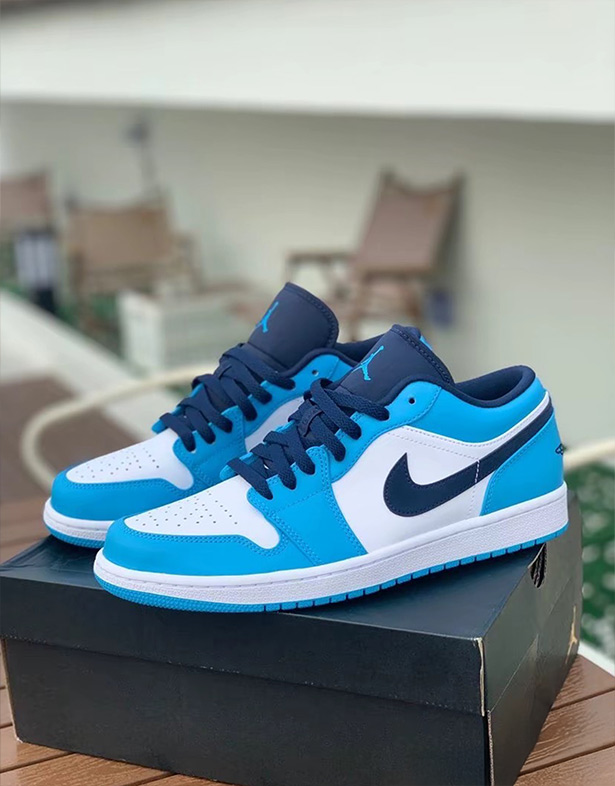Giày Nike Air Jordan 1 Low “University Blue” 553558-144 tong the