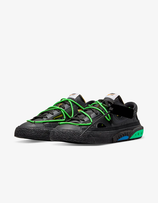 Nike Blazer Low x Off-White “Black Electro Green” DH7863-001