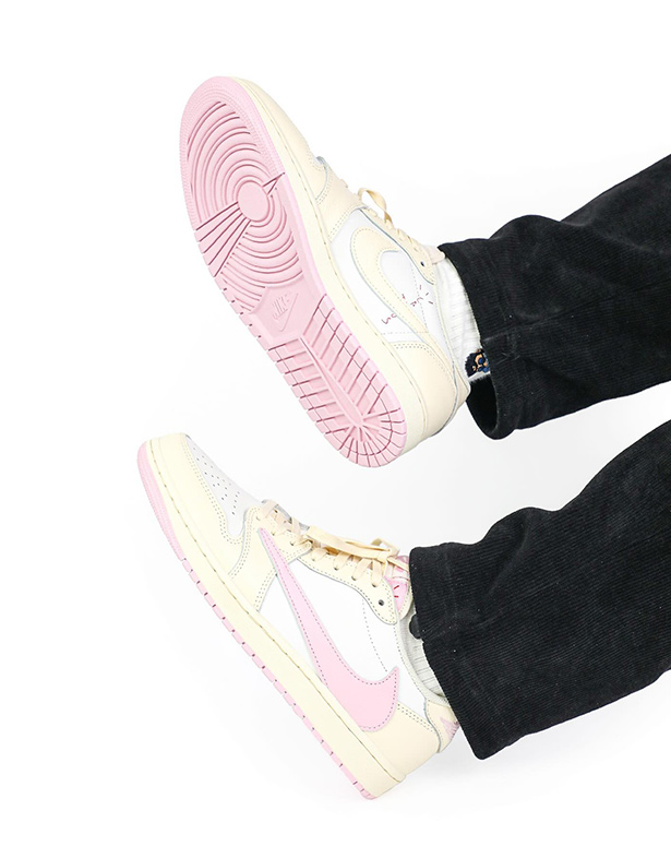 Travis-Scott x Air Jordan 1 Low OG Tropical Shy Pink