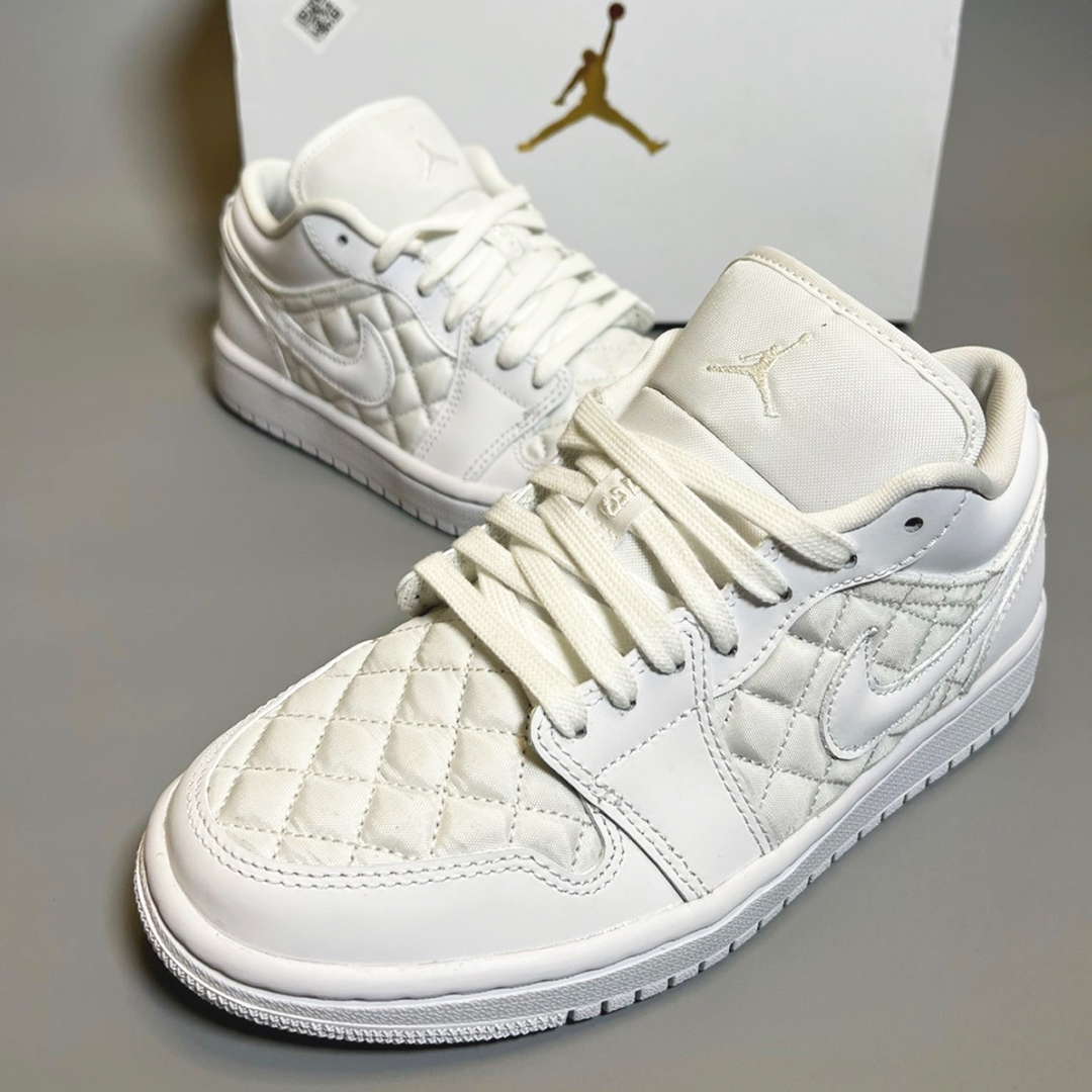 Nike Air Jordan 1 Low Quilted “Triple White” (w) DB6480100 Vago24h
