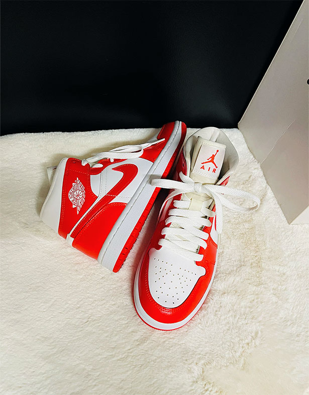 Nike Air Jordan 1 Mid “Habanero Red” (w) BQ6472-116