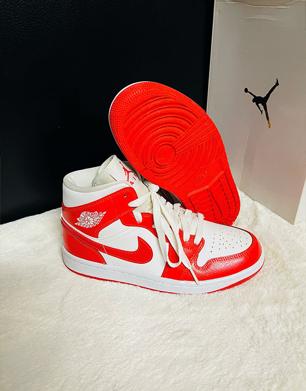 Nike Air Jordan 1 Mid “Habanero Red” (w) BQ6472-116