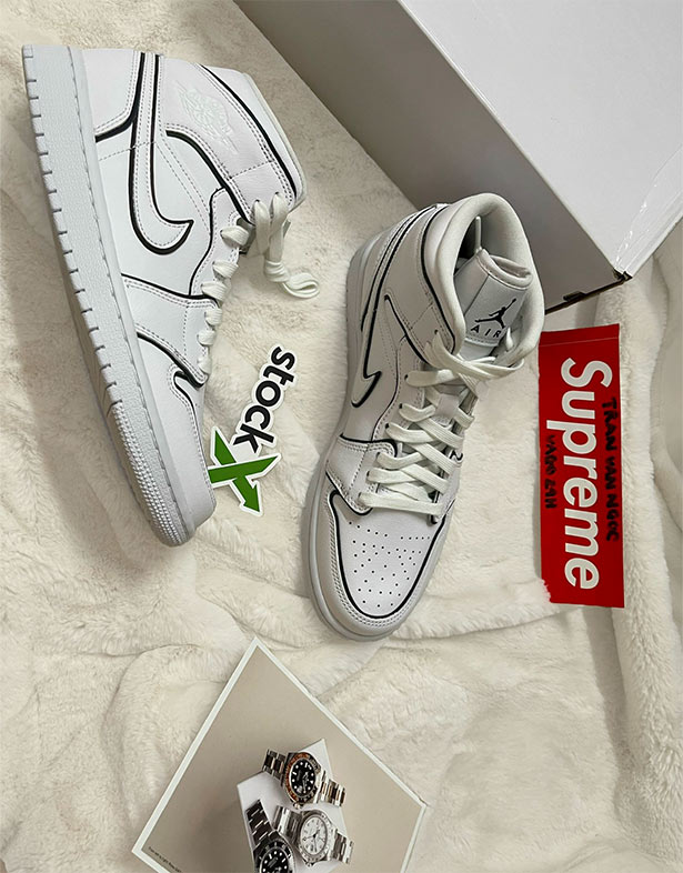 Nike Air Jordan 1 Mid SE “Iridescent Trim” (w) CK6587-100