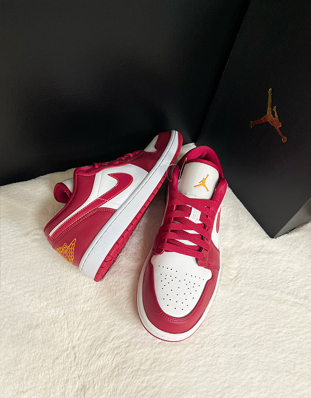 Giày Nike Air Jordan 1 Low “Cardinal Red” 553558-607