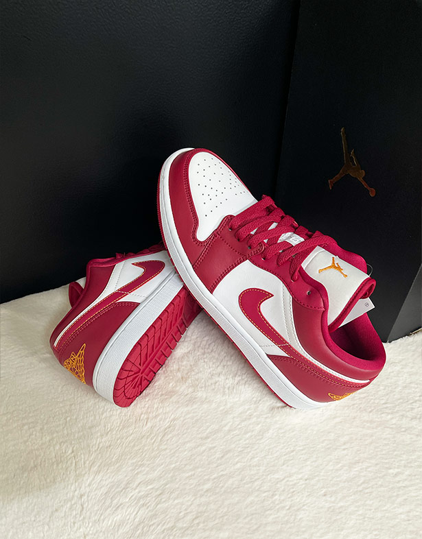 Giày Nike Air Jordan 1 Low “Cardinal Red” 553558-607