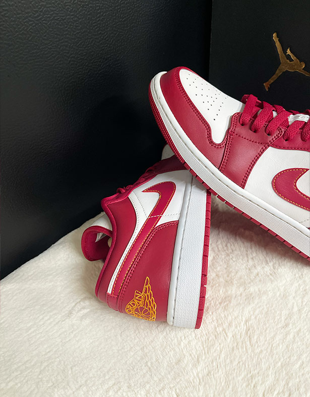 Giày Nike Air Jordan 1 Low “Cardinal Red” 553558-607