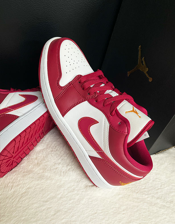 Giày Nike Air Jordan 1 Low “Cardinal Red” 553558-607