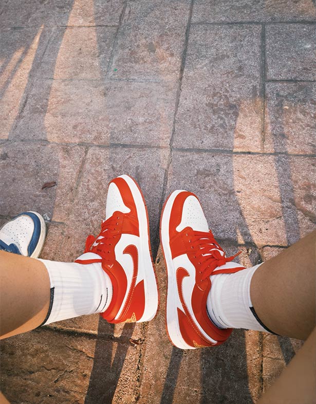 Giày Nike Air Jordan 1 Low “Cardinal Red” 553558-607