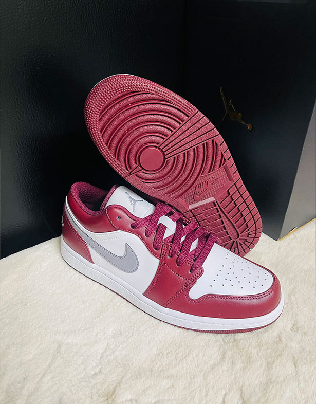 Nike Air Jordan 1 Low “Cherrywood Red” 553558-615 de giay