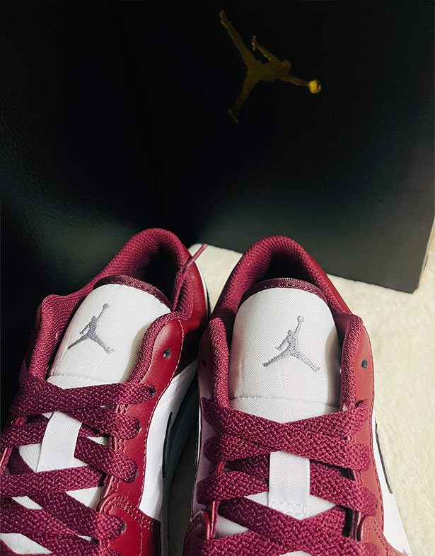 Nike Air Jordan 1 Low “Cherrywood Red” 553558-615 jumpman