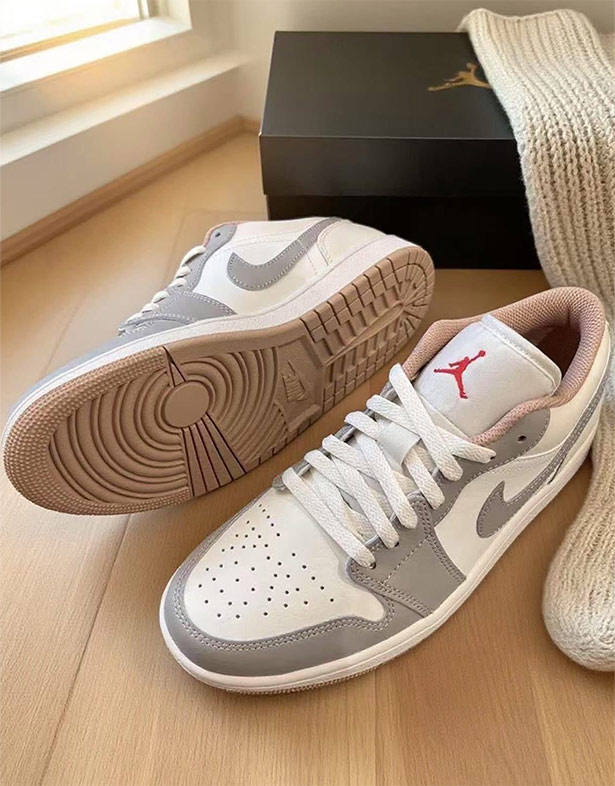 Nike Air Jordan 1 Low “Sail College Grey” 553558-169 de giay