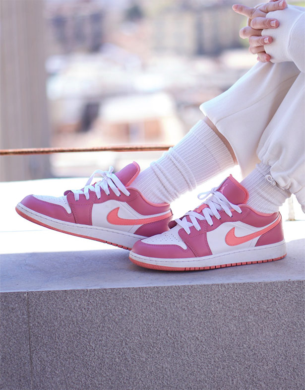 Giày Nike Air Jordan 1 Low Gs “Desert Berry” 553560-616