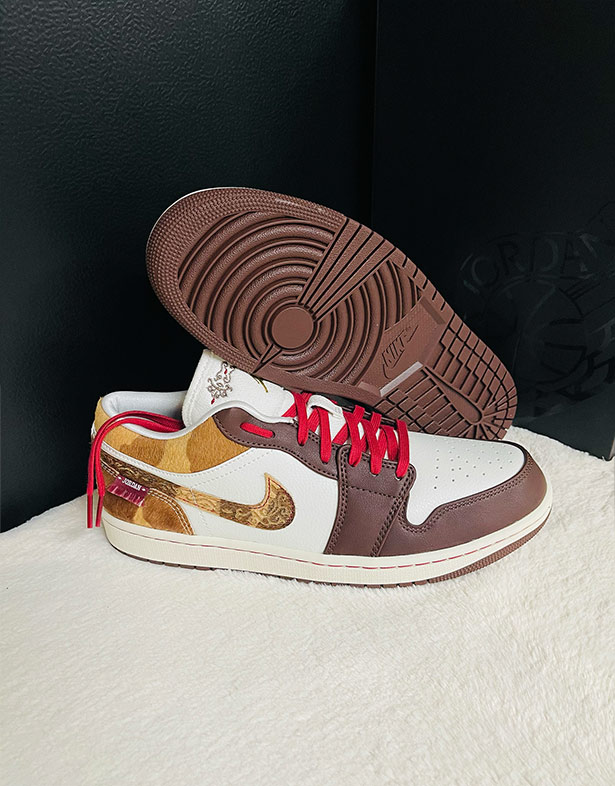 Giày Nike Air Jordan 1 Low SE CNY “Sail Chocolate” IQ5321-121
