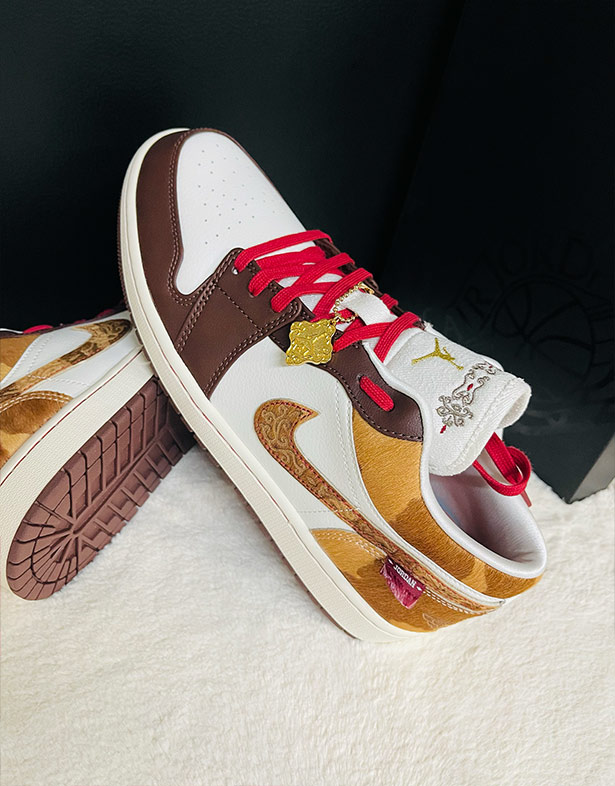 Giày Nike Air Jordan 1 Low SE CNY “Sail Chocolate” IQ5321-121