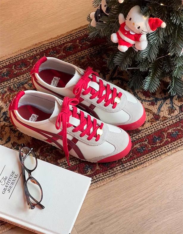 Giày Onitsuka Tiger Mexico 66 “White Burgundy” 1183C600-100