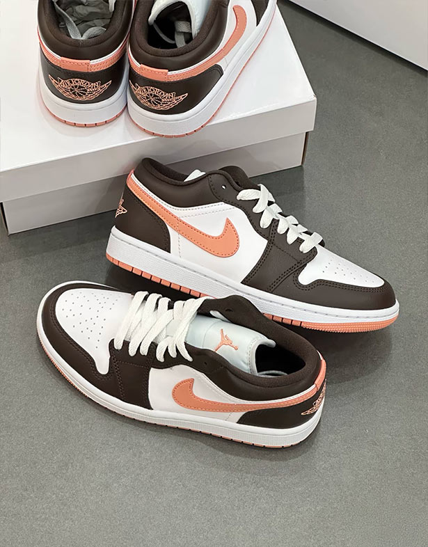 Giày Nike Air Jordan 1 Low “Brown Pink” (w) DC0774-182
