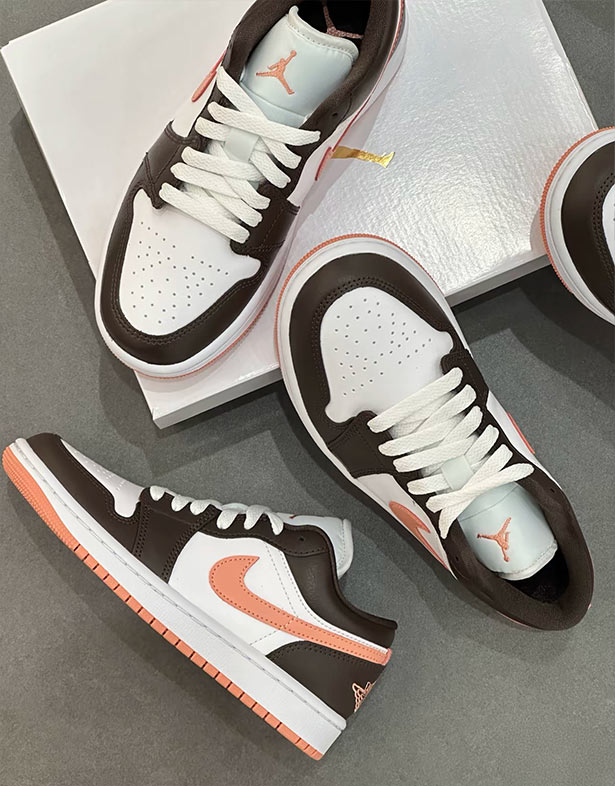 Giày Nike Air Jordan 1 Low “Brown Pink” (w) DC0774-182