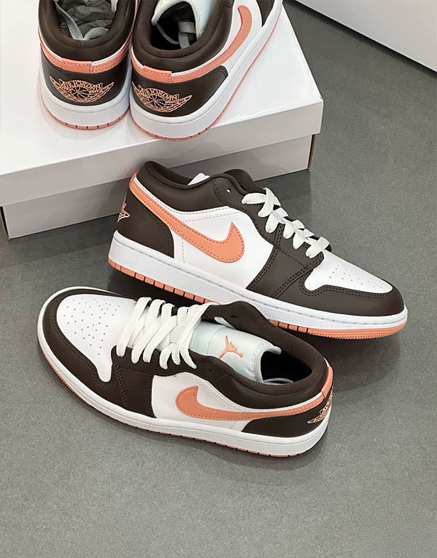 Nike Air Jordan 1 Low “Brown Pink” (w) DC0774-182 Ngang