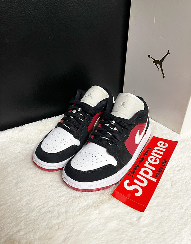 Giày Nike Air Jordan 1 Low “Gym Red Black” (w) DC0774-016