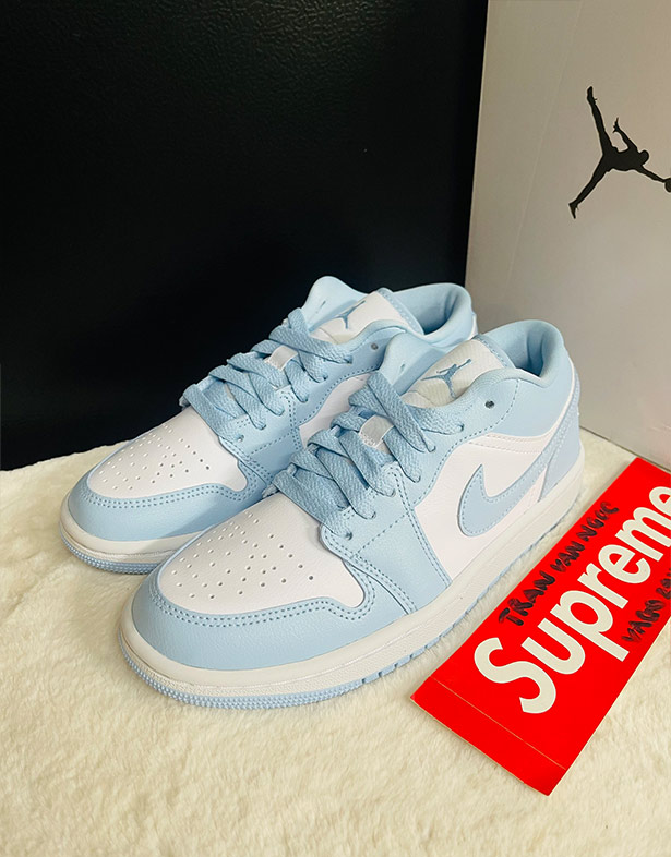 Giày Nike Air Jordan 1 Low “Ice Blue” (w) DC0774-141