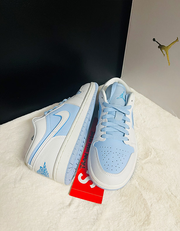 Giày Nike Air Jordan 1 Low “Ice Blue” (w) DV1299-104
