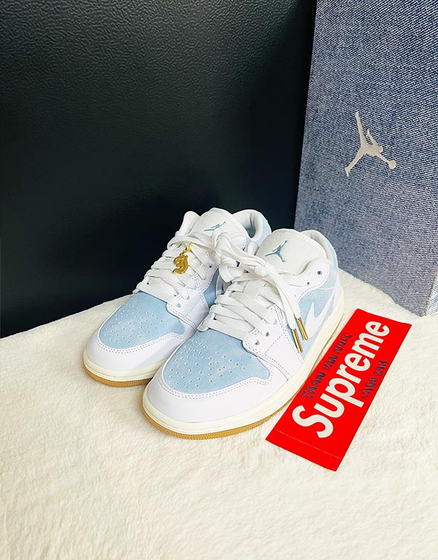 Giày Nike Air Jordan 1 Low “Worn Blue” (w) HQ2004-400