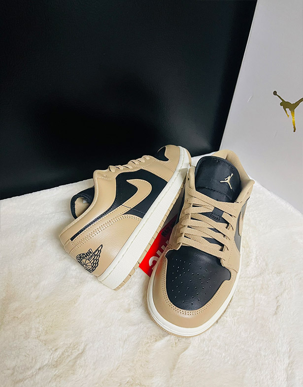 Giày Nike Air Jordan 1 Low “Desert Black” (w) DC0774-201