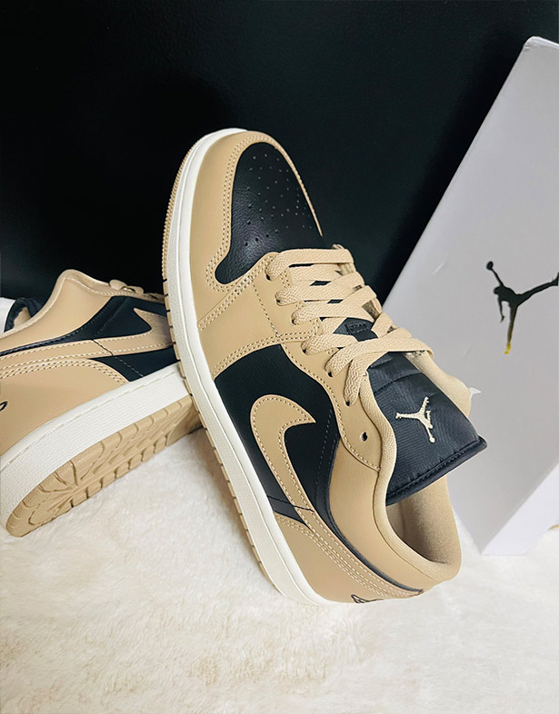 Giày Nike Air Jordan 1 Low “Desert Black” (w) DC0774-201