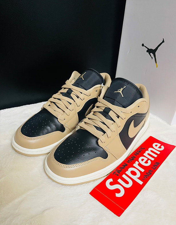 Giày Nike Air Jordan 1 Low “Desert Black” (w) DC0774-201