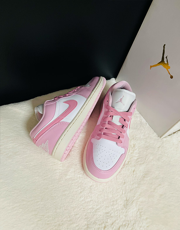 Giày Nike Air Jordan 1 Low “Iced Carmine” (w) DC0774-607