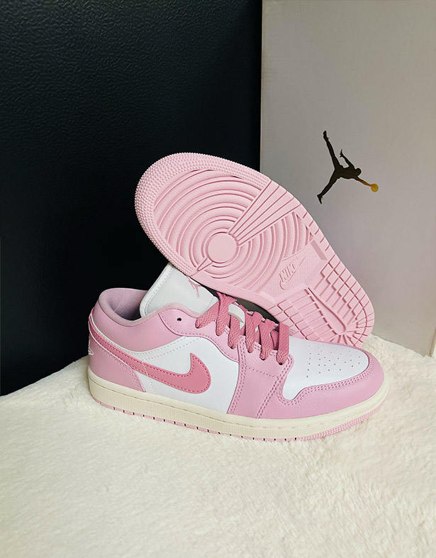 Giày Nike Air Jordan 1 Low “Iced Carmine” (w) DC0774-607