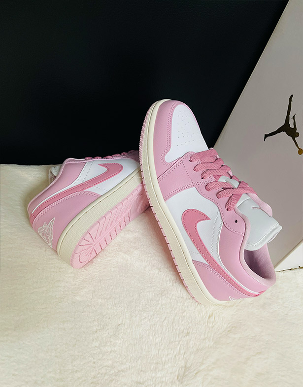 Giày Nike Air Jordan 1 Low “Iced Carmine” (w) DC0774-607