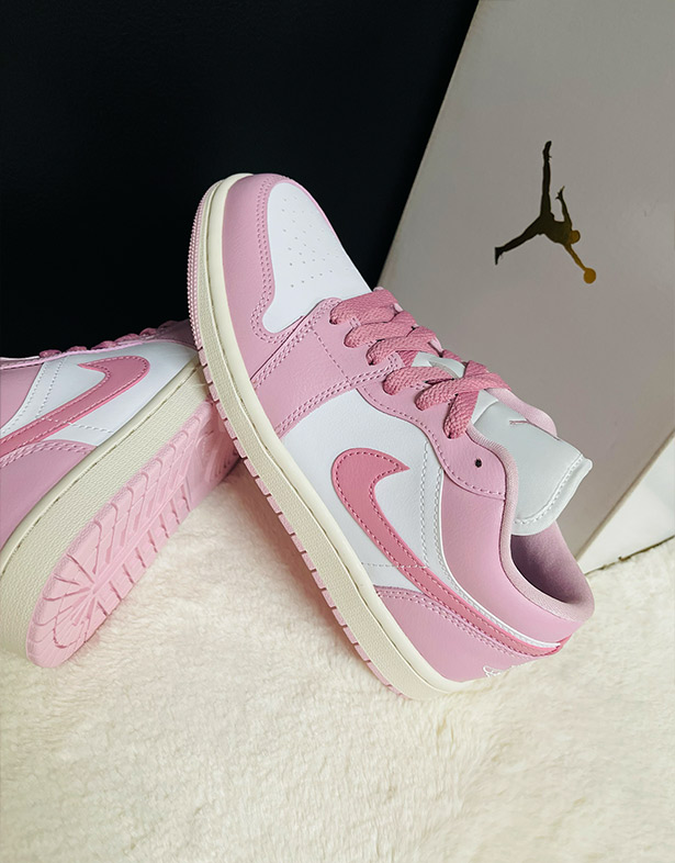 Giày Nike Air Jordan 1 Low “Iced Carmine” (w) DC0774-607