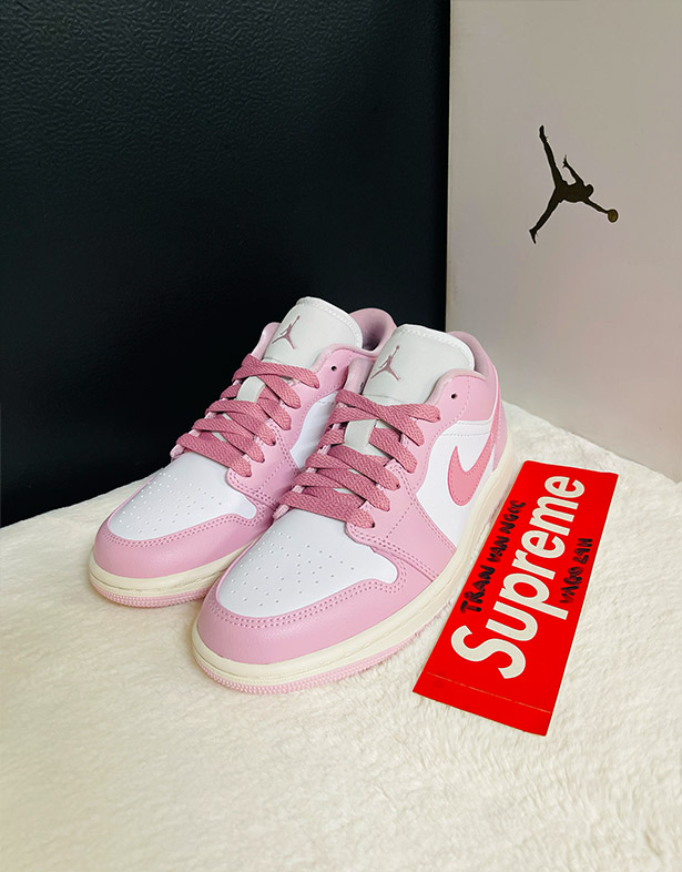 Giày Nike Air Jordan 1 Low “Iced Carmine” (w) DC0774-607